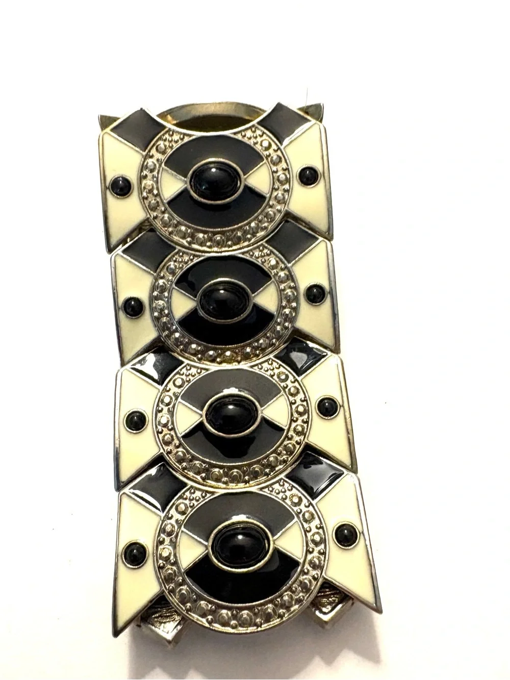 FASHION JEWELRY Vintage Art Deco Geometric Stretch Cuff Bracelet